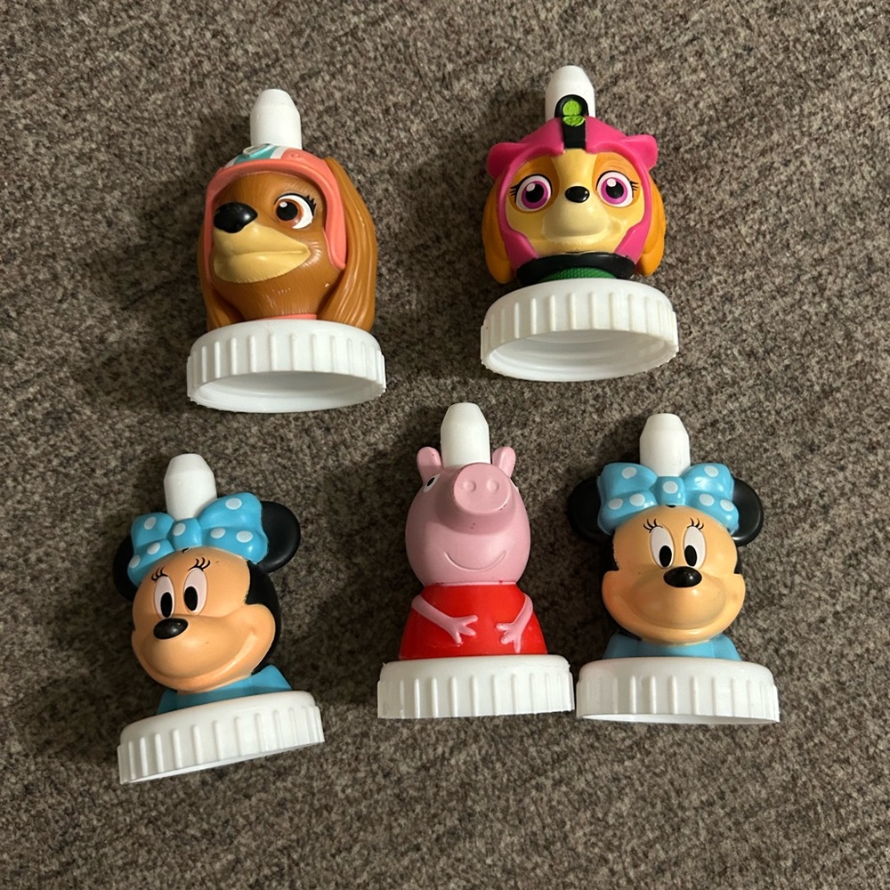 Character-Themed Kids Bottle Caps Set Good To Grow Bottle Lids